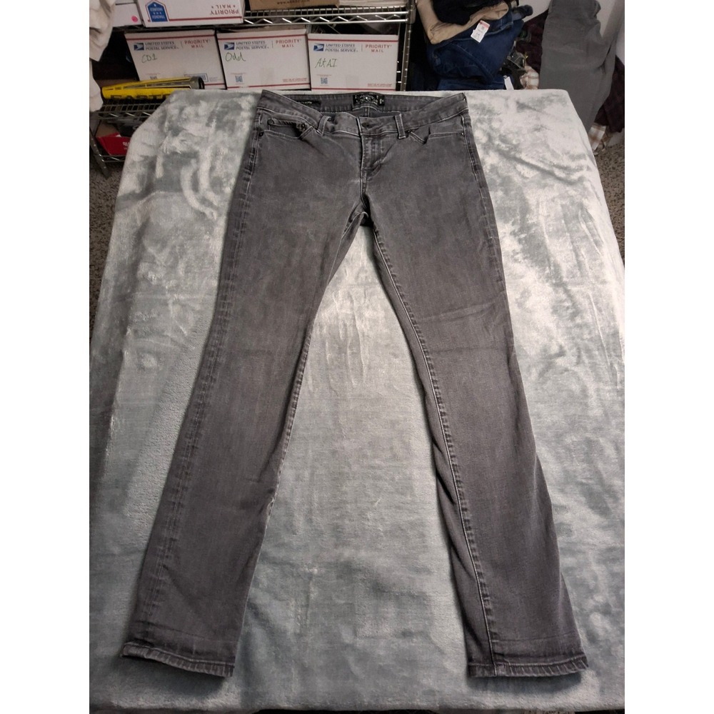 Lucky‎ Brand Lolita Skinny Jeans Womens 8/29 Charcoal Grey Mid Rise Denim Pants